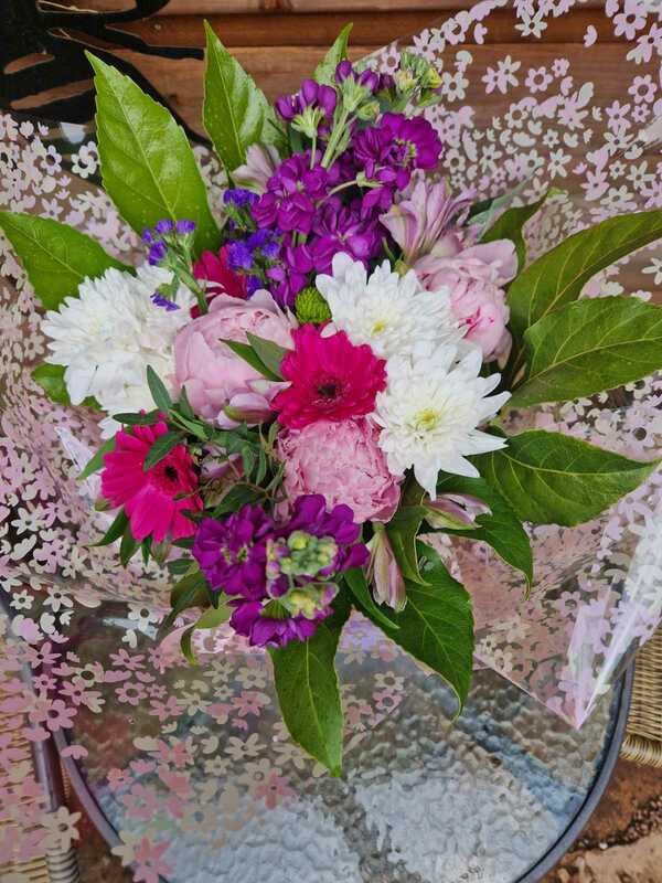 Flowers delivered to customer