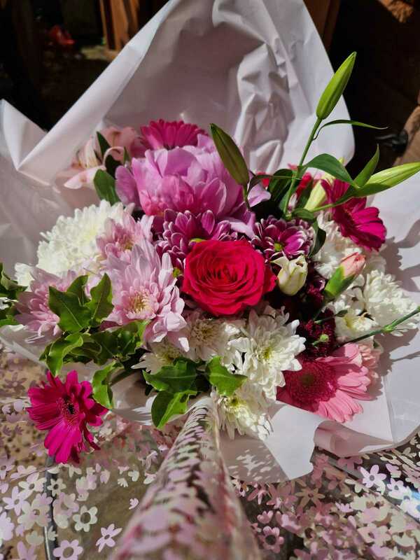 Flowers delivered to customer
