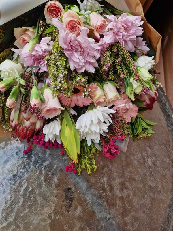 Flowers delivered to customer