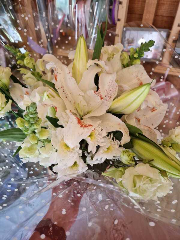Flowers delivered to customer