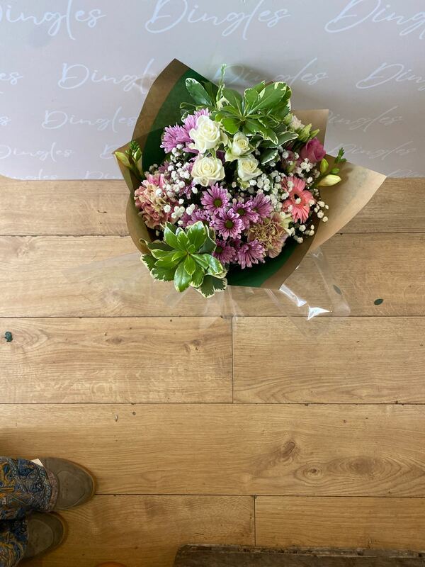 Flowers delivered to customer