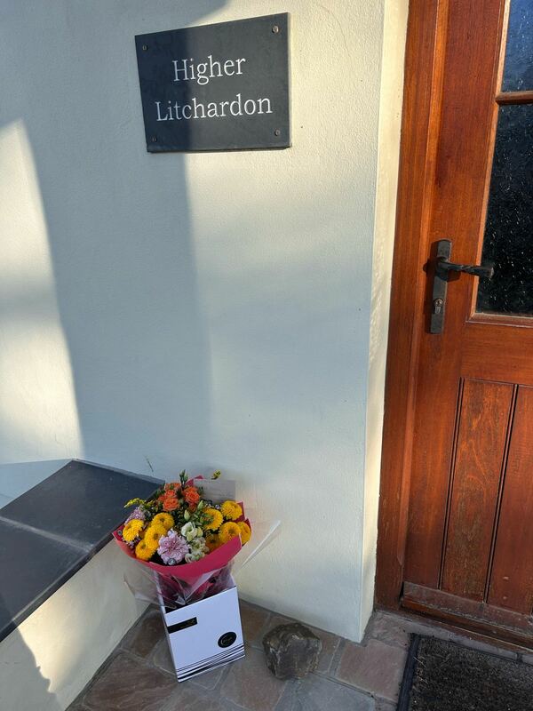 Flowers delivered to customer