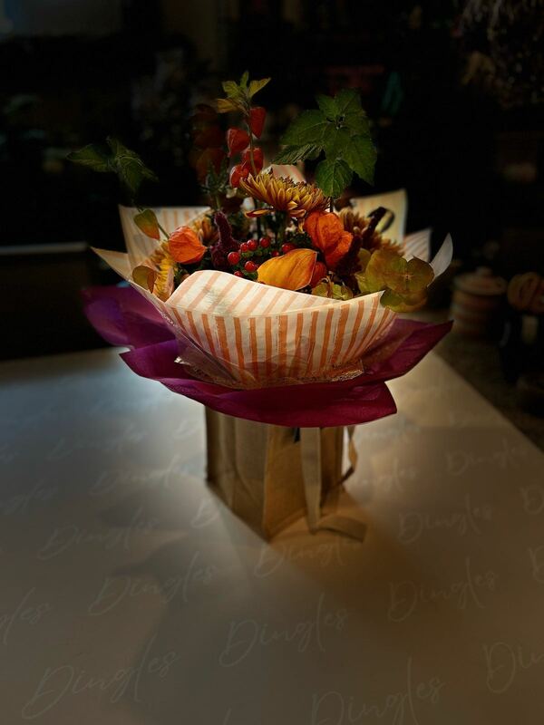 Flowers delivered to customer