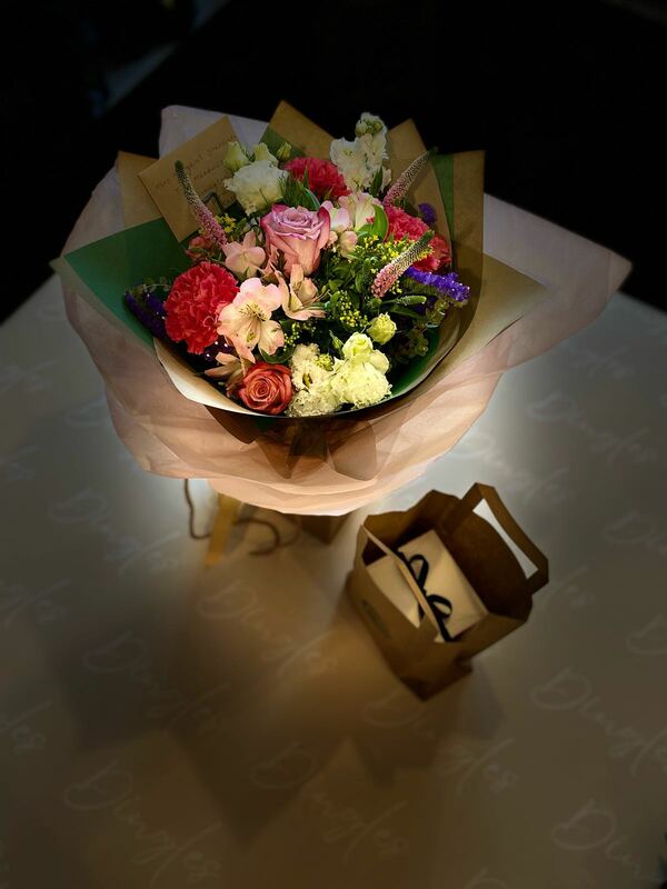 Flowers delivered to customer
