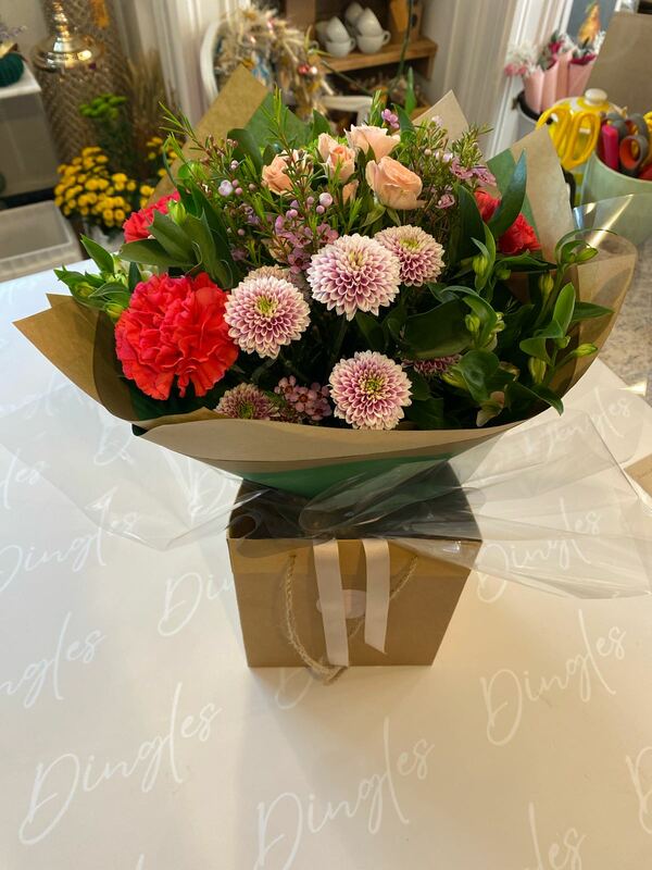Flowers delivered to customer