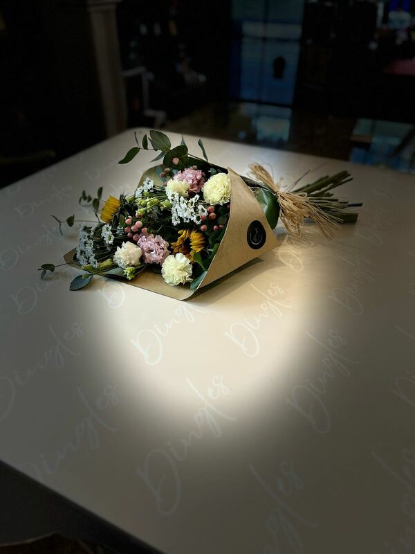 Flowers delivered to customer
