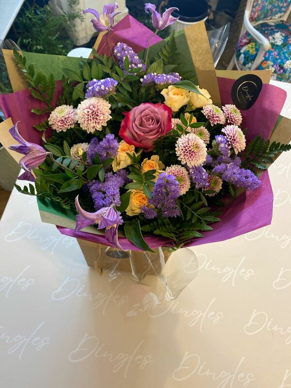 Flowers delivered to customer