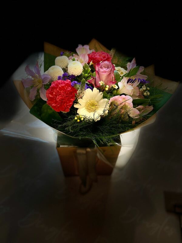 Flowers delivered to customer