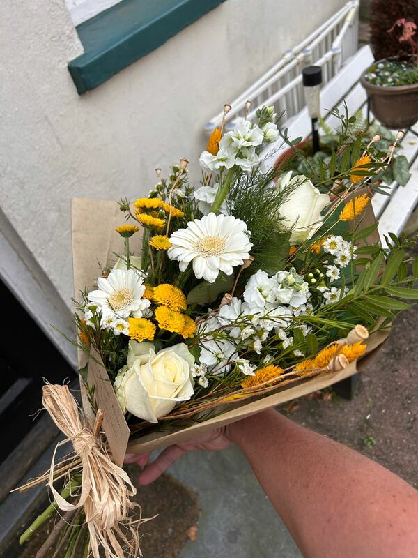 Flowers delivered to customer