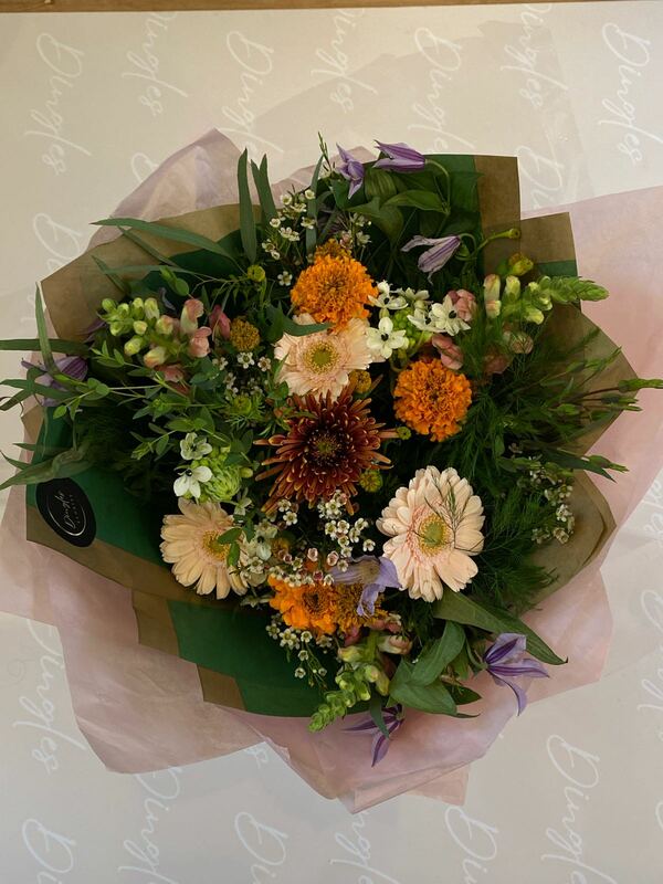 Flowers delivered to customer