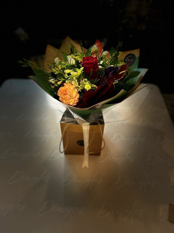 Flowers delivered to customer