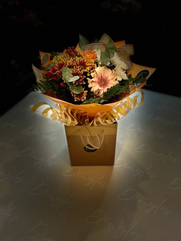 Flowers delivered to customer