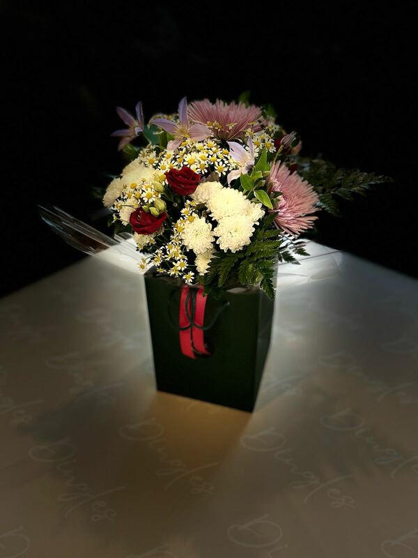 Flowers delivered to customer