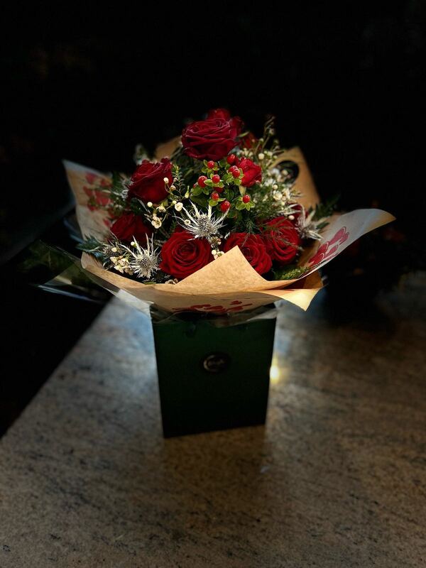 Flowers delivered to customer