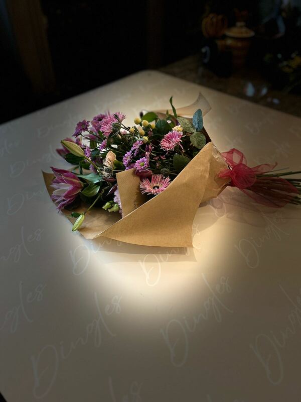 Flowers delivered to customer