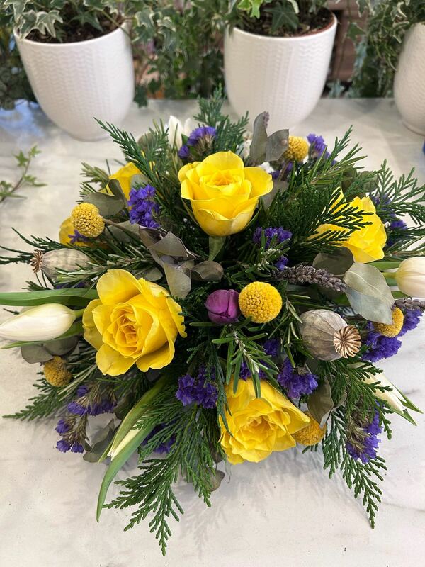 Flowers delivered to customer