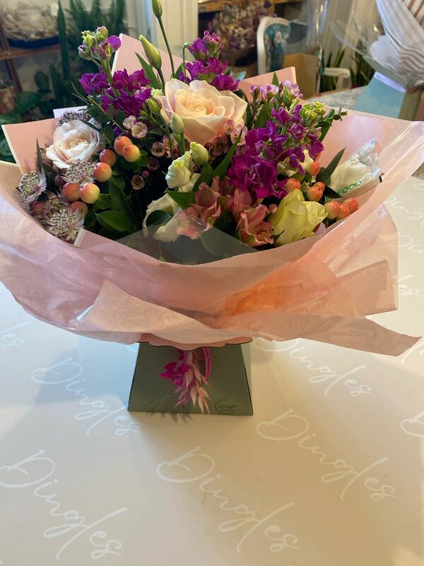 Flowers delivered to customer