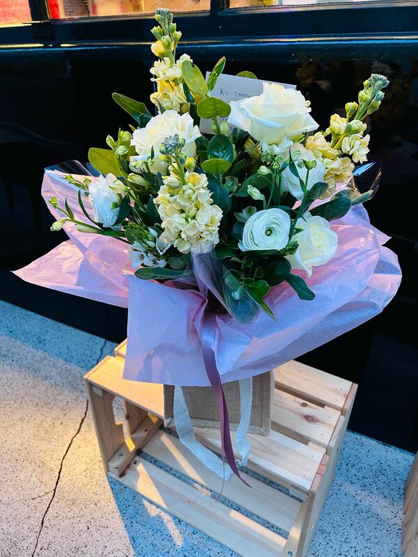 Flowers delivered to customer