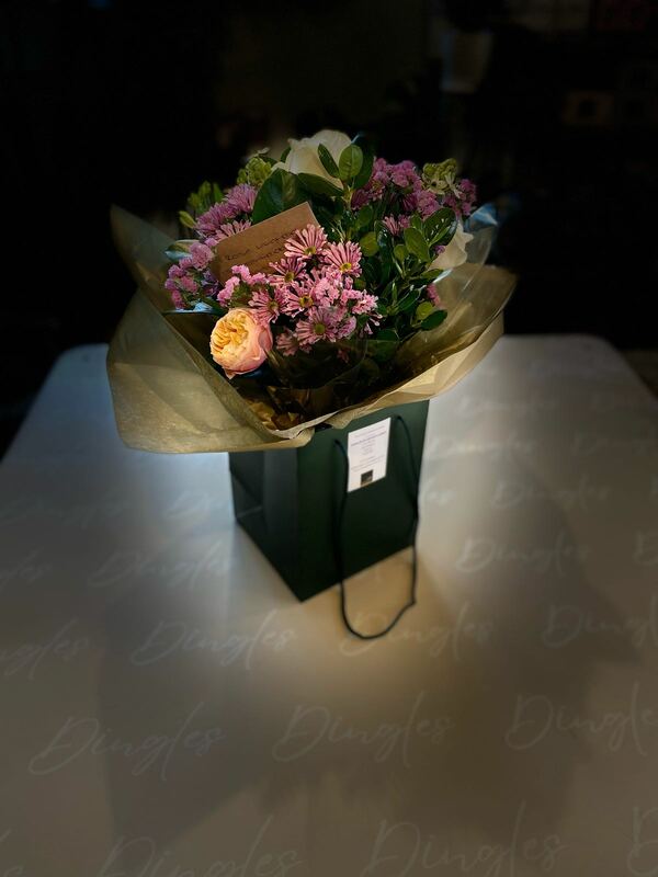 Flowers delivered to customer