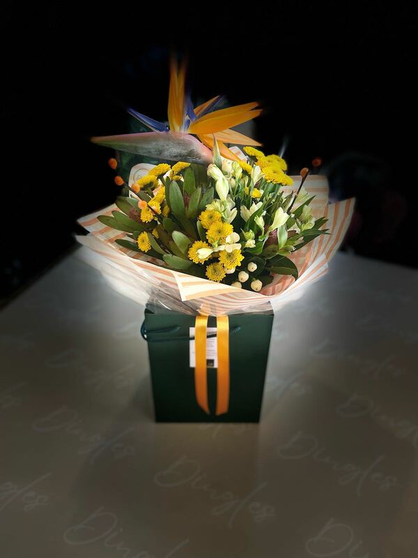 Flowers delivered to customer