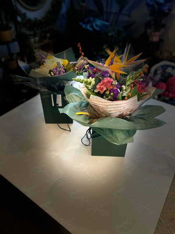 Flowers delivered to customer