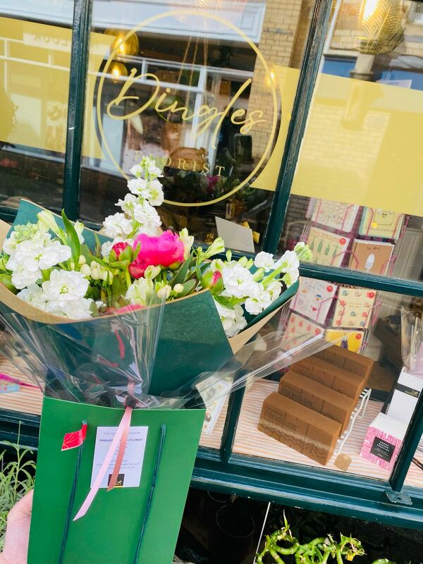 Flowers delivered to customer