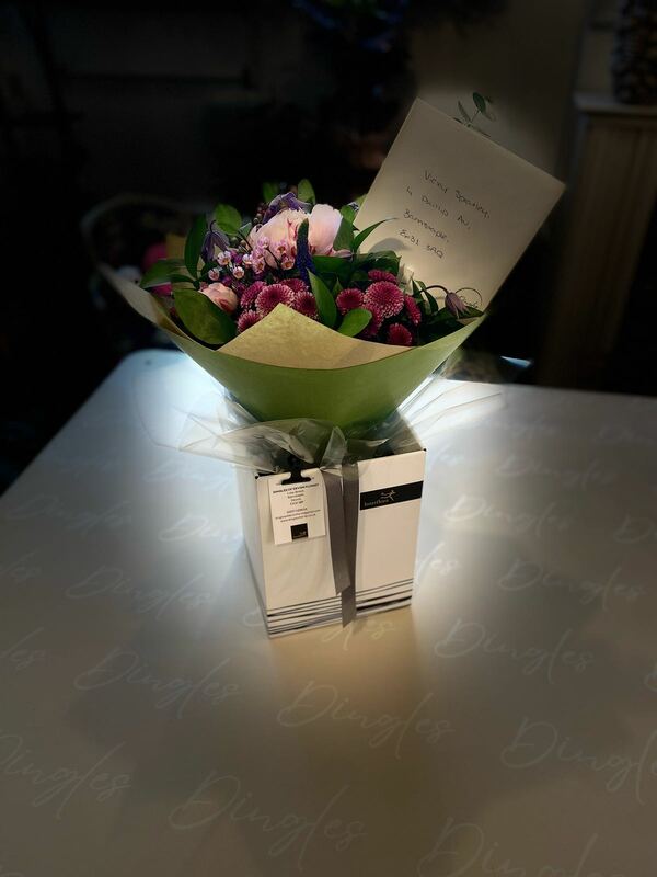 Flowers delivered to customer