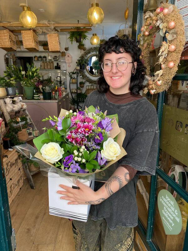 Flowers delivered to customer