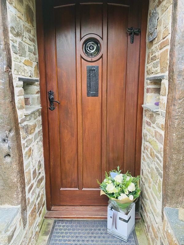Flowers delivered to customer