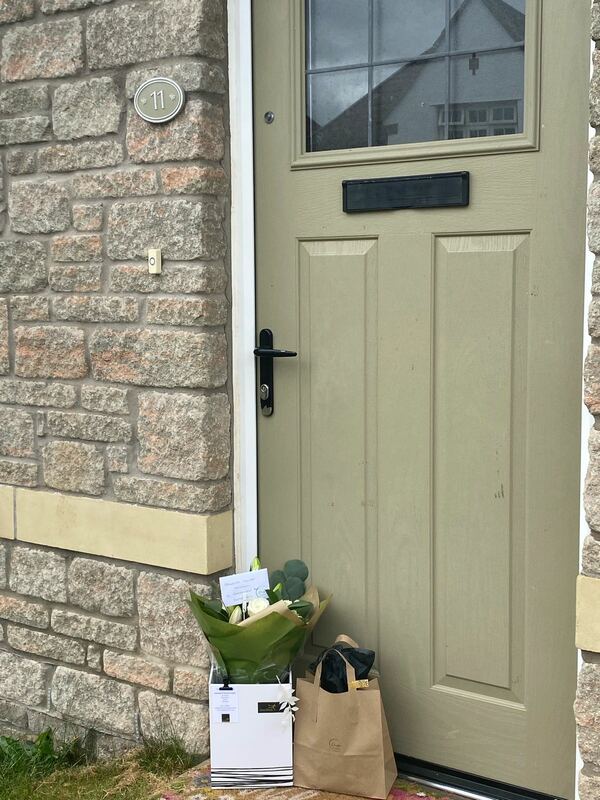 Flowers delivered to customer