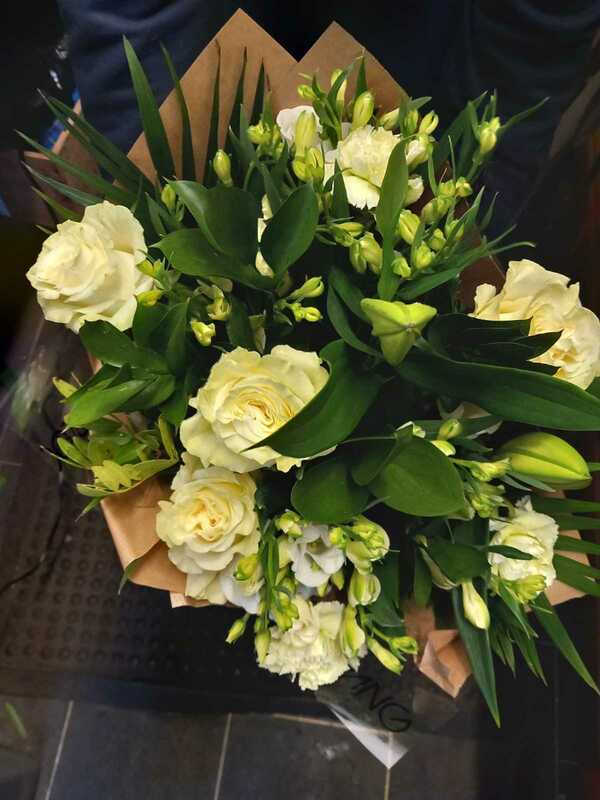 Flowers delivered to customer