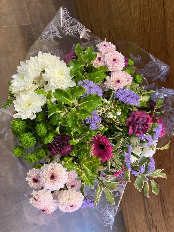 Flowers delivered to customer
