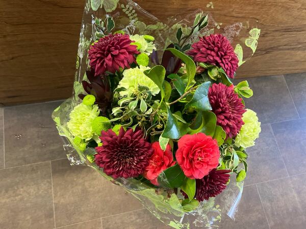 Flowers delivered to customer