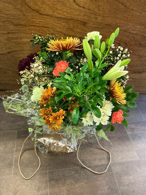 Flowers delivered to customer