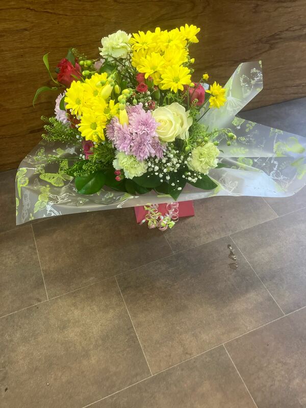 Flowers delivered to customer