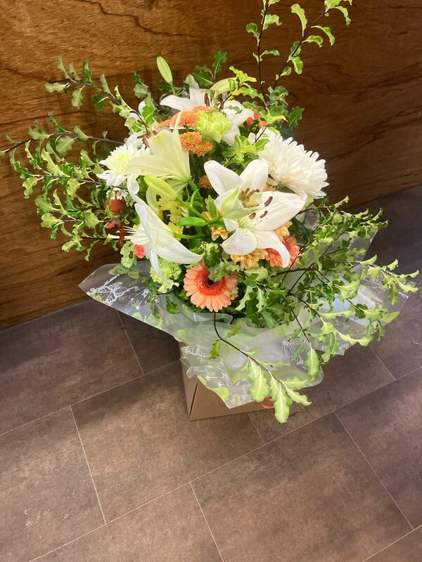 Flowers delivered to customer