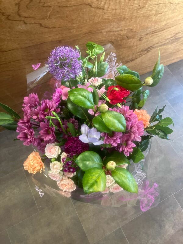Flowers delivered to customer
