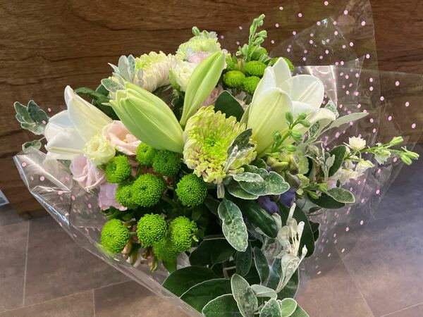 Flowers delivered to customer