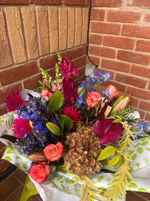 Flowers delivered to customer