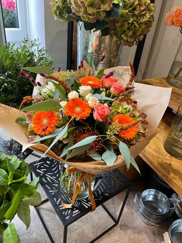 Flowers delivered to customer