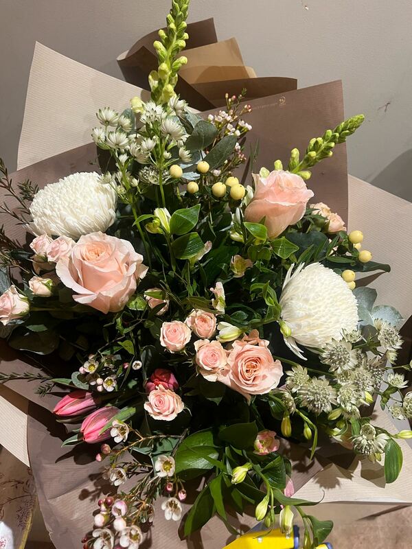 Flowers delivered to customer