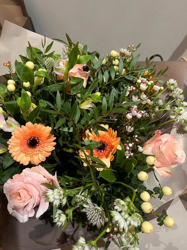 Flowers delivered to customer