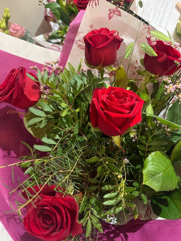 Flowers delivered to customer