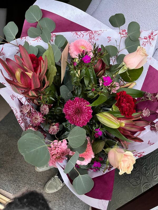 Flowers delivered to customer