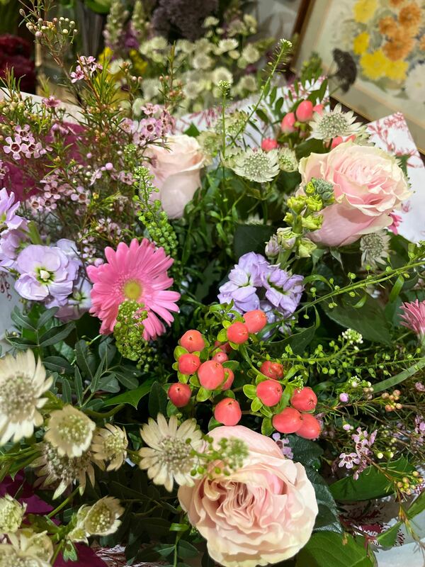 Flowers delivered to customer