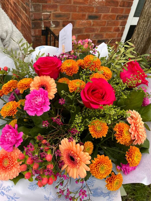 Flowers delivered to customer