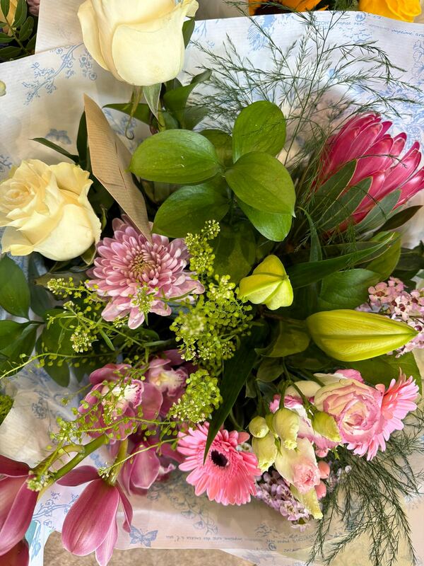 Flowers delivered to customer