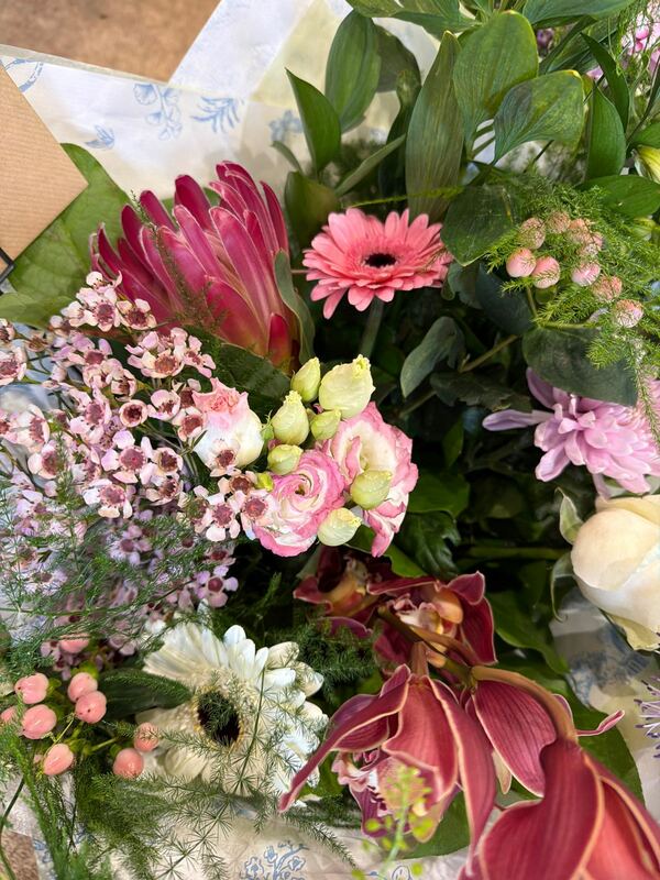 Flowers delivered to customer