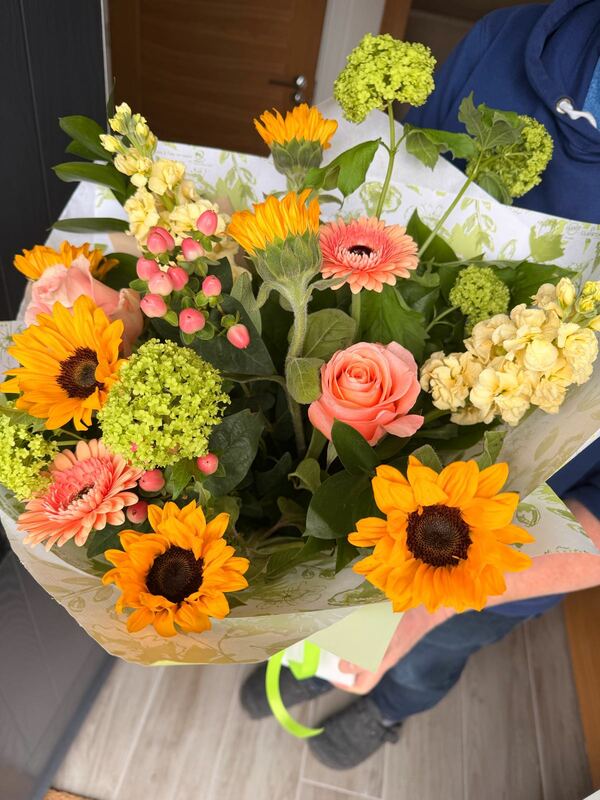 Flowers delivered to customer