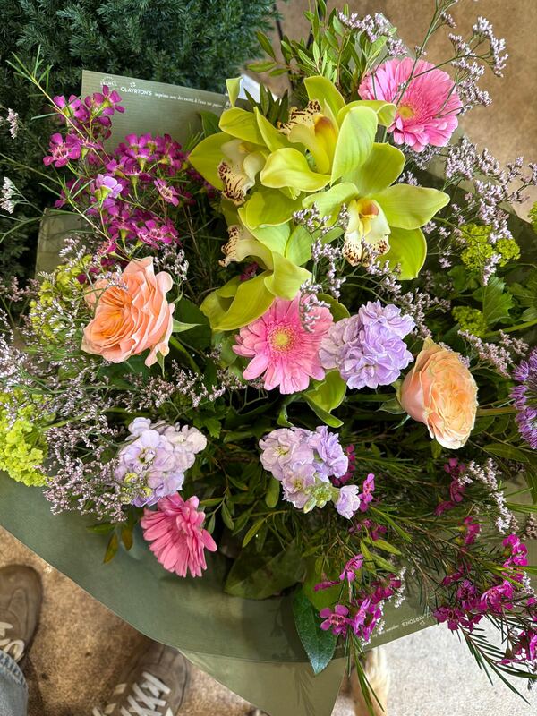 Flowers delivered to customer